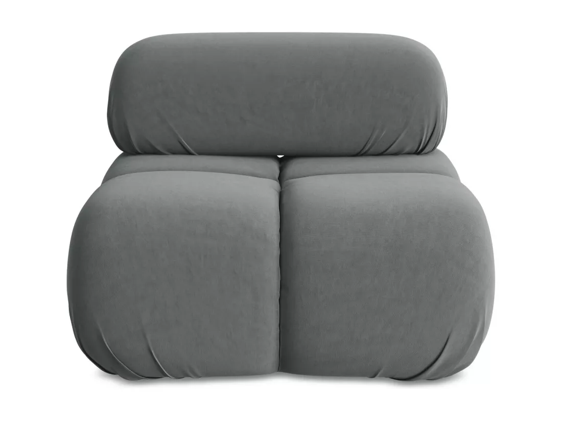 Fauteuil en Samt - acier - LOKUA