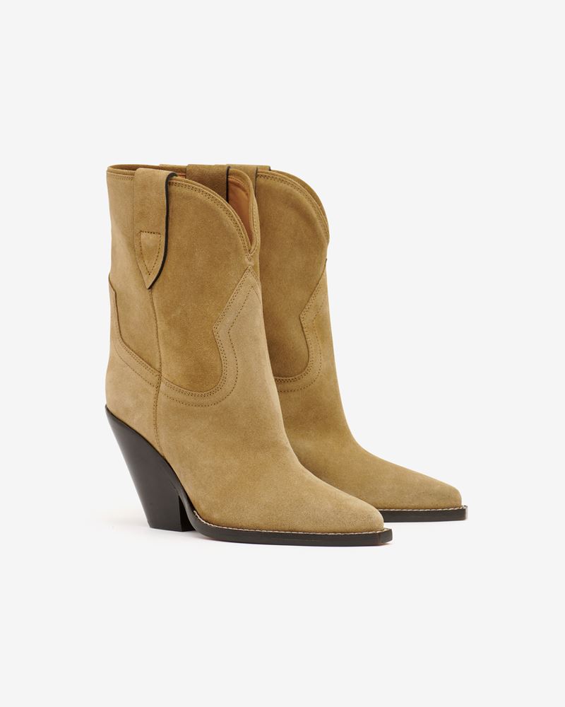BOTTINES EN VEAU VELOURS LEYANE