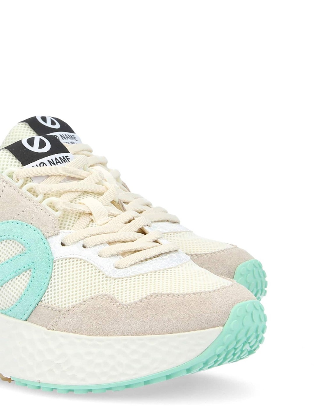 no name Basket de ville Femme carter jogger w Blanc/Beige/Vert