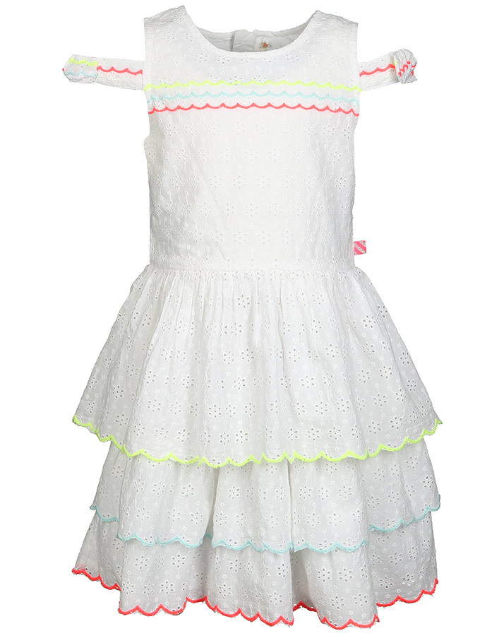 Kleid FANTASTIQUE mit Stickerei in weiß
