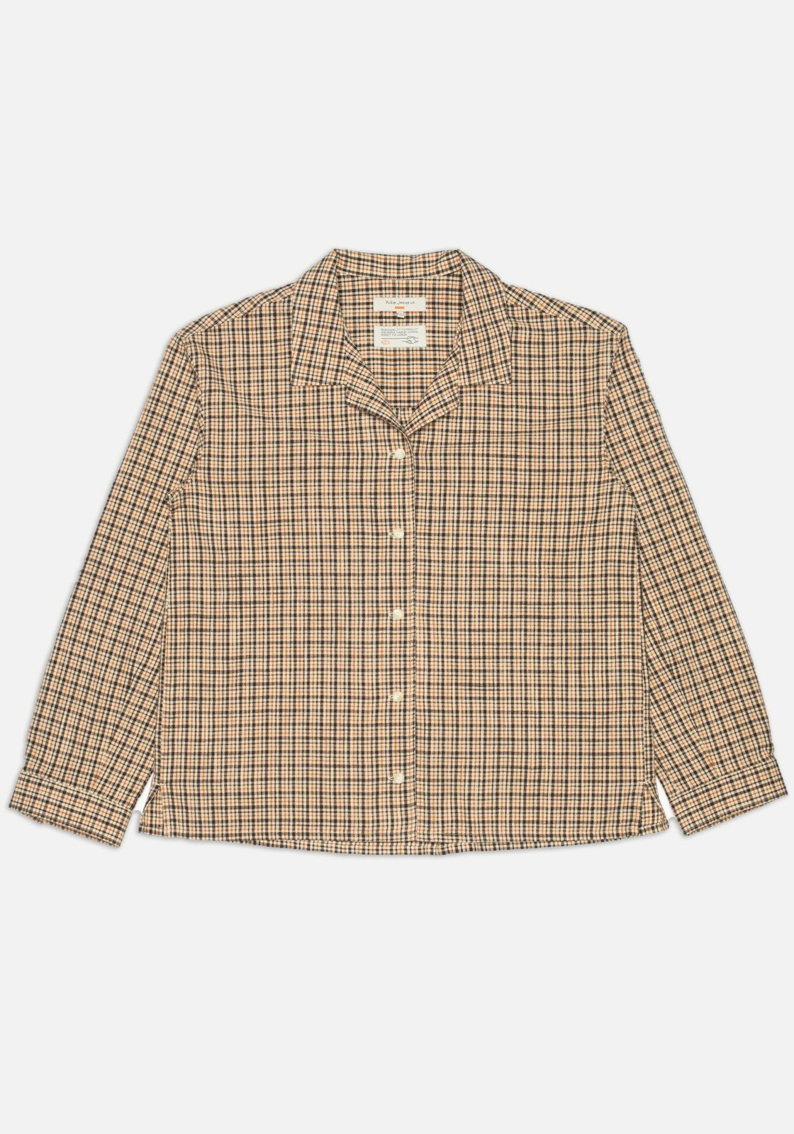 Nudie Jeans Hemdbluse Juni Check Brown