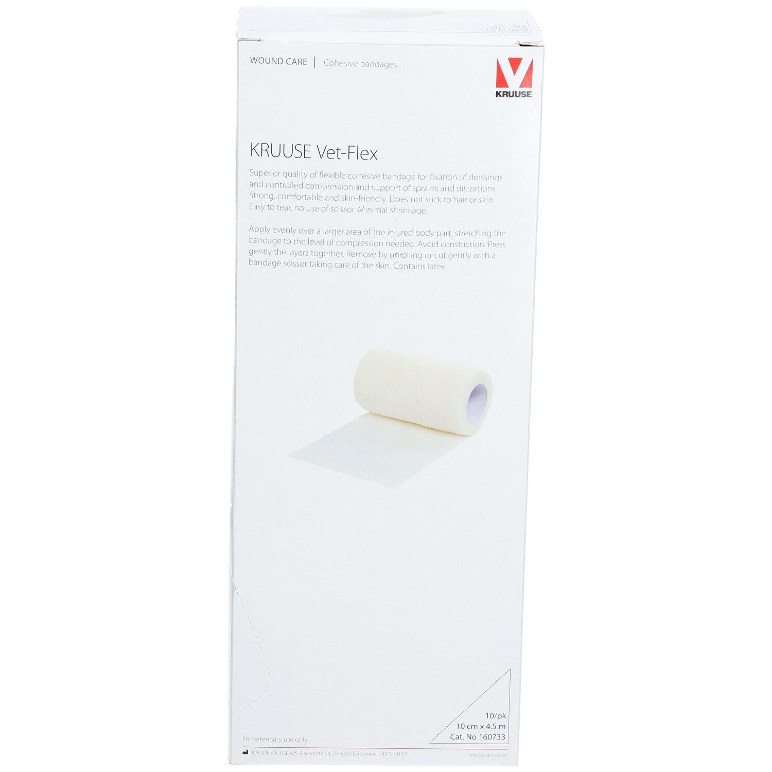 KRUUSE Vet-Flex weiss 10 cmx4,5 m