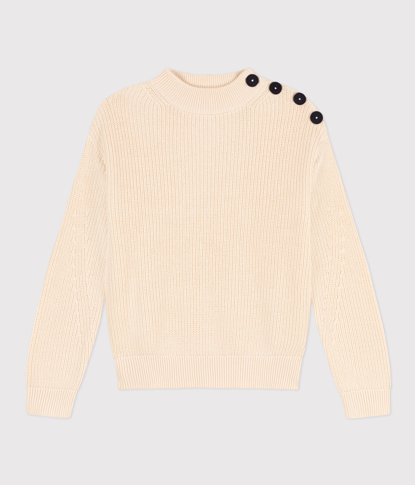 Pull en côte anglaise en coton Femme
