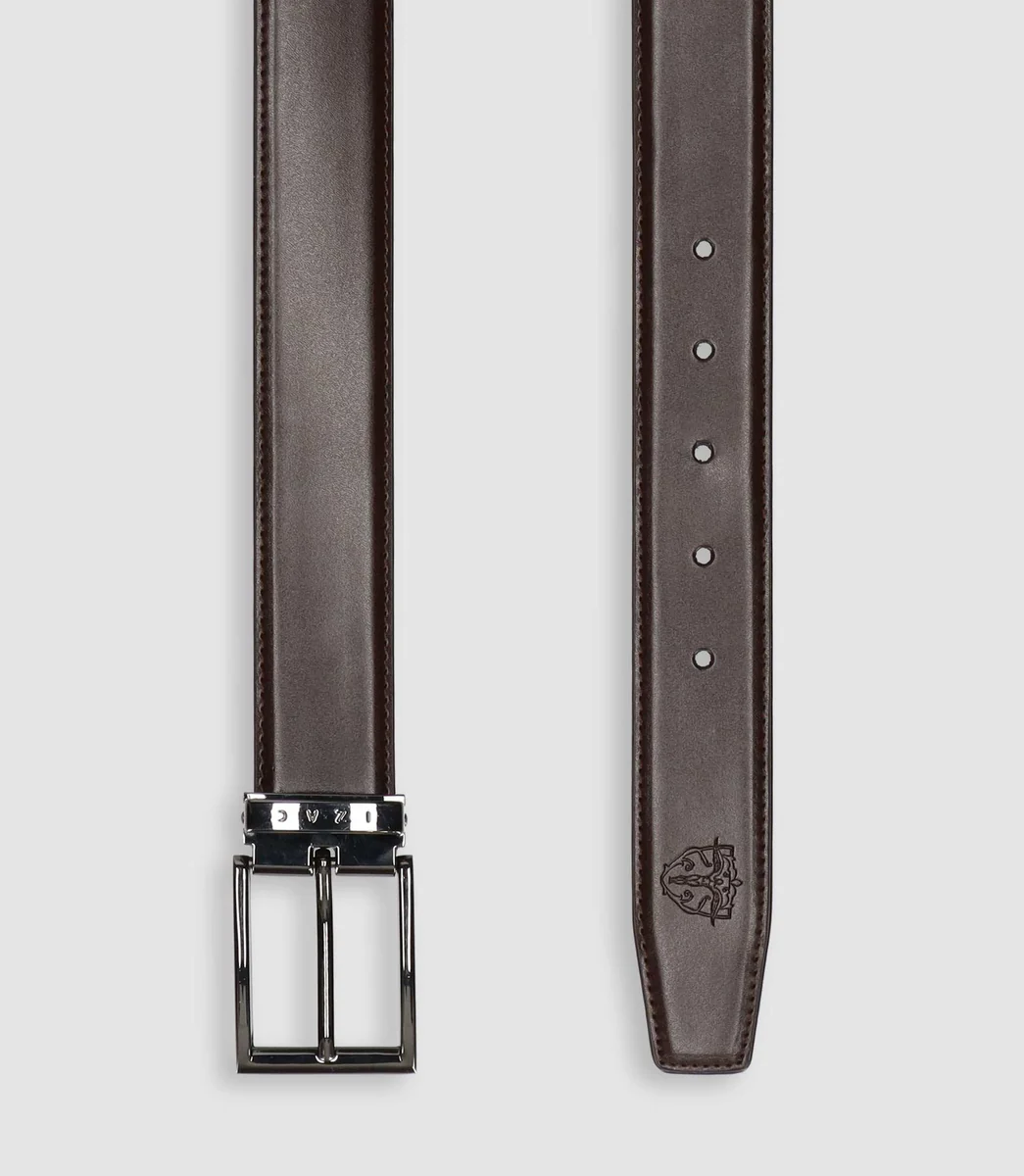 Ceinture réversible 35mm marron clair et marron CAFE
