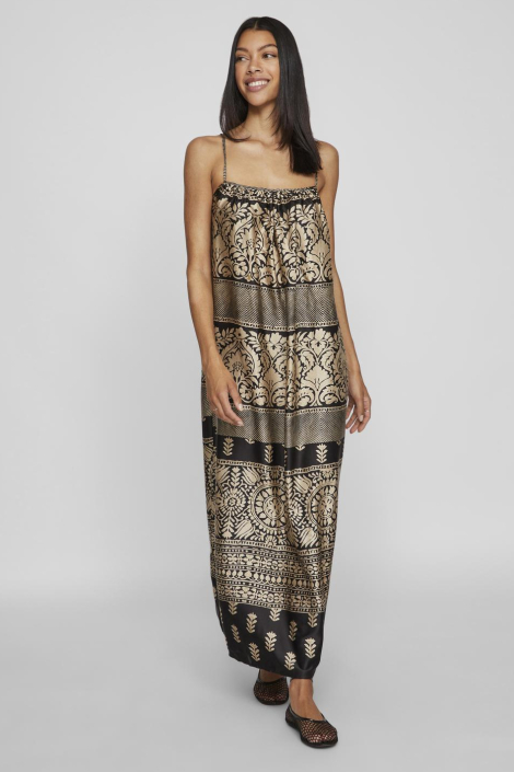 Vila beige dames jurk