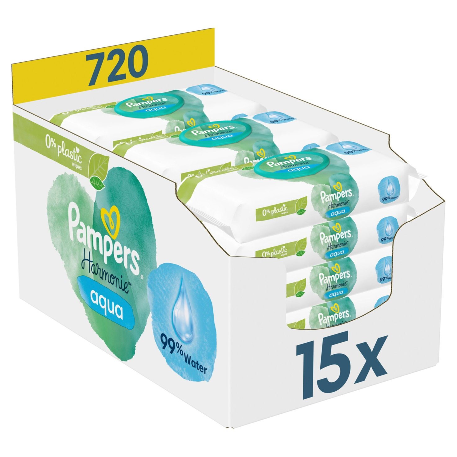 Pampers Harmonie Aqua Month 15x48 Stück