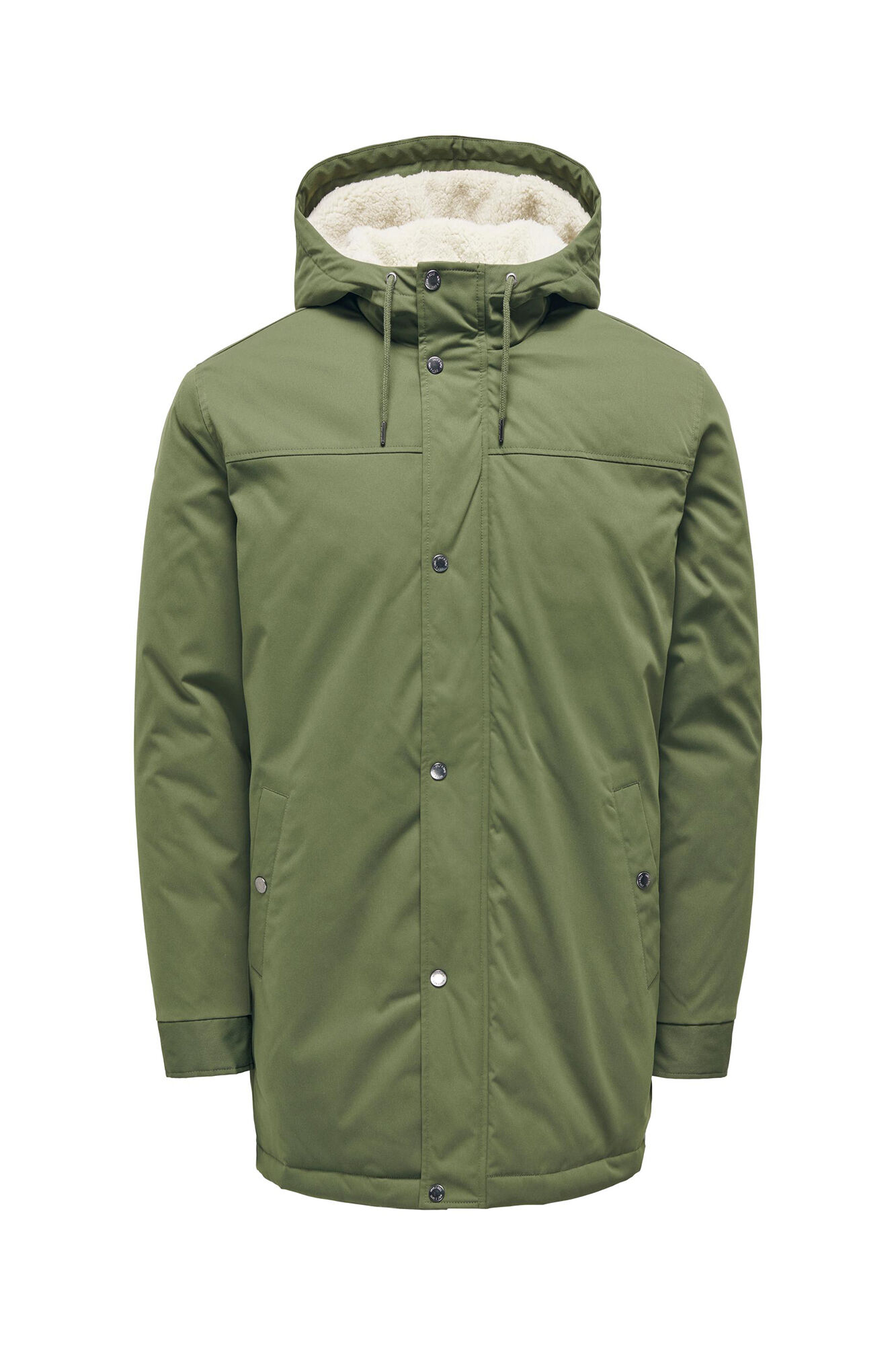 Parka acolchoada com capuz