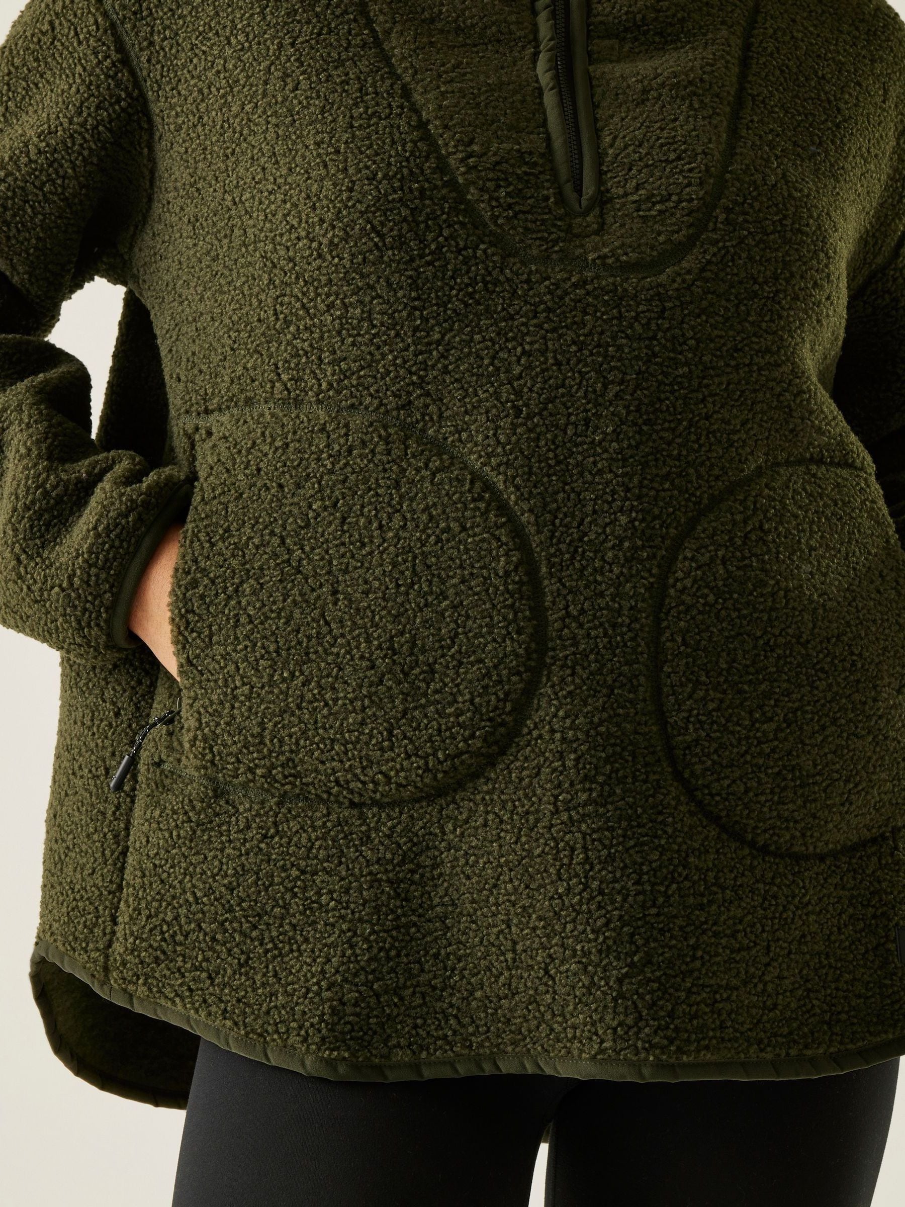 Groen - Regatta Frankie Borg fleece met halve rits