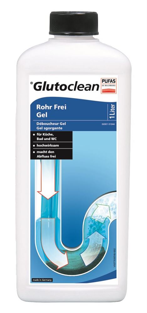 GLUTOCLEAN Rohr Frei Gel<br>1 l, Flasche, Gel