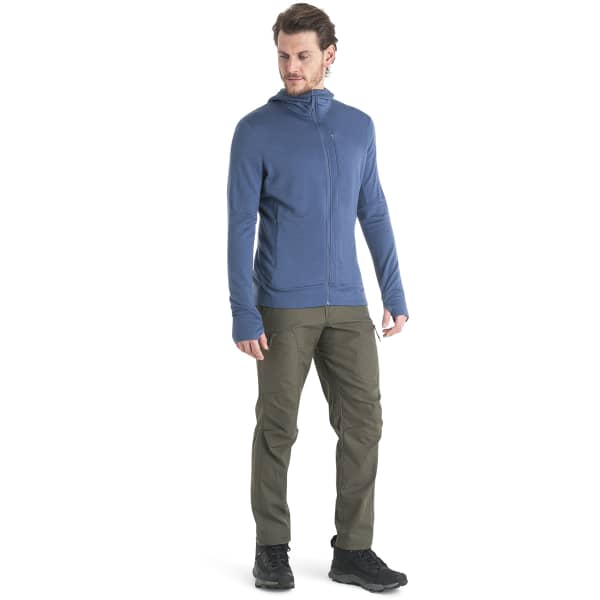 Veste polaire randonnée ICEBREAKER M MERINO 260 QUANTUM IV LS ZIP HOODIE DAWN