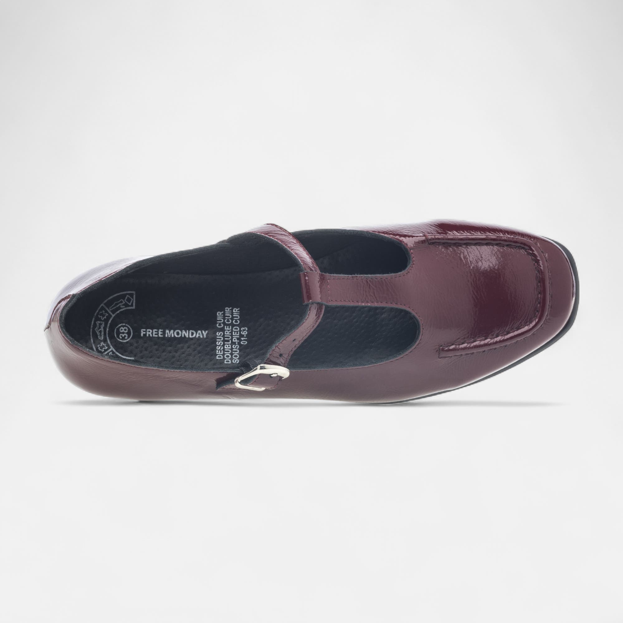 Babies Femme en cuir bordeaux