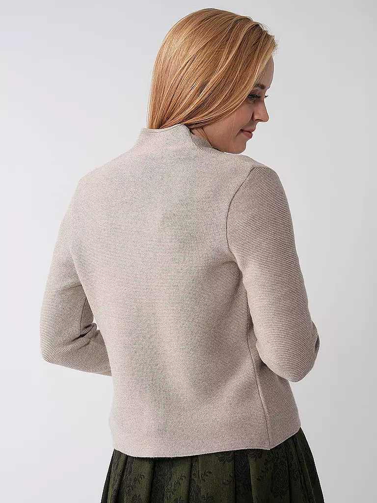 GOTTSEIDANK Trachten Strickjacke Slim Fit ANNA creme