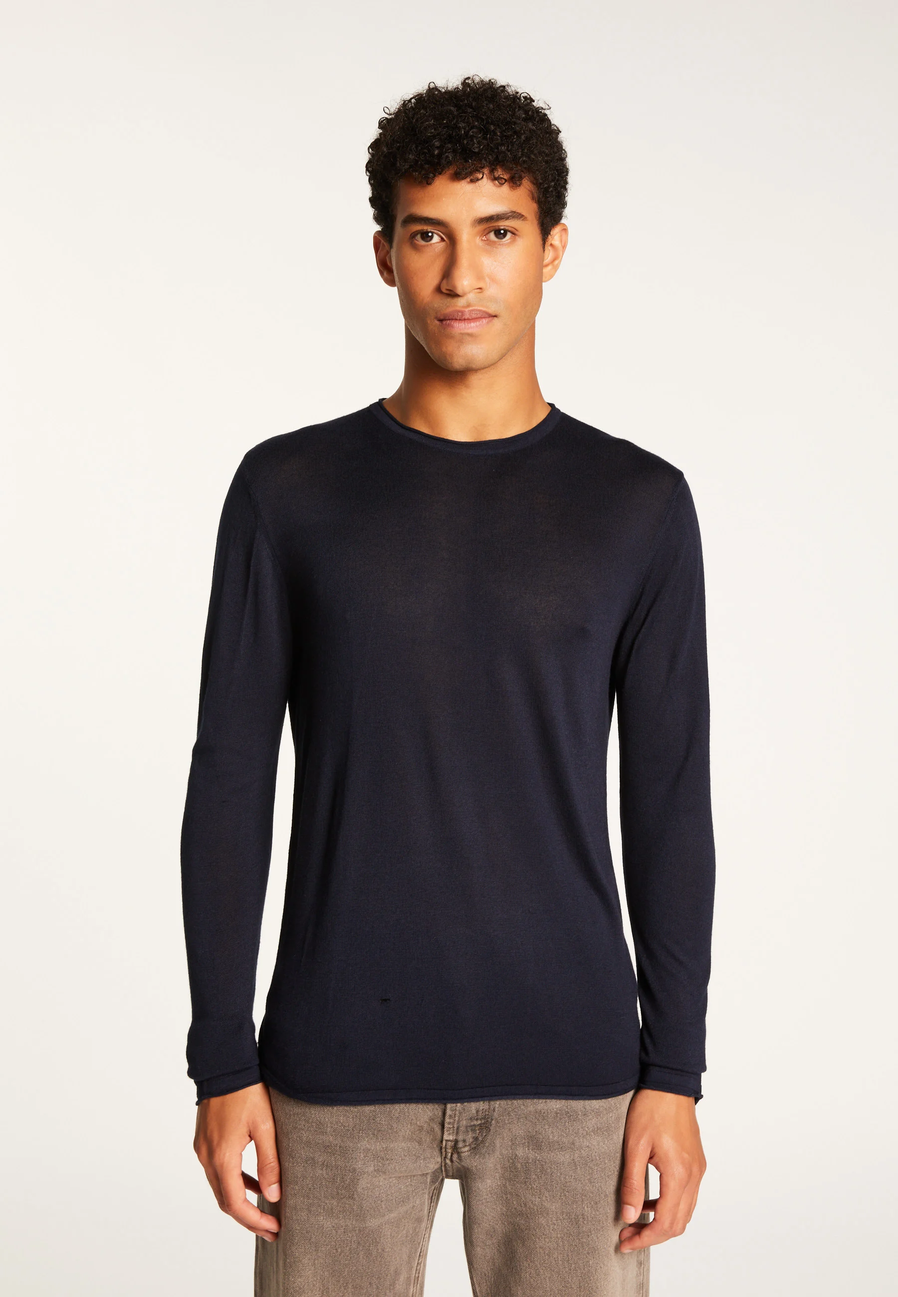 TAFFY - Pull en fibre de bambou cachemire | Bleu
