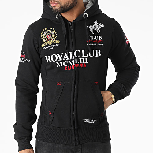 Sweat Zippé Capuche Gantub Noir