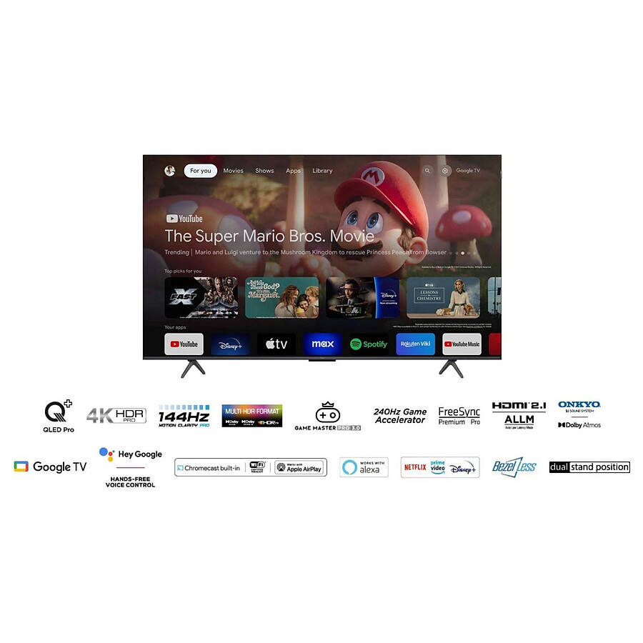 TCL 55C72B - TV 4K UHD HDR - 139 cm