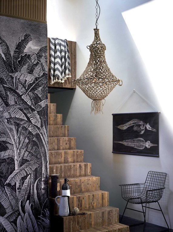 HKliving Wire Armchair stoel zwart