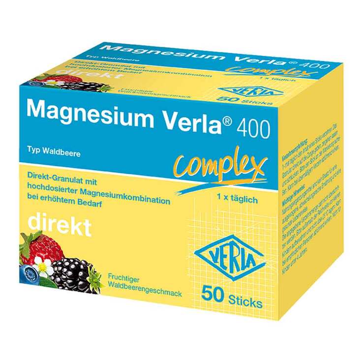 Magnesium Verla 400 Waldbeere Direkt-Granulat, 50 St