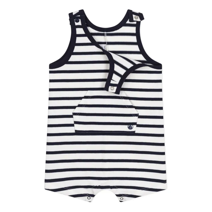 Petit Bateau Combishort Marmite Rayée | Ecru