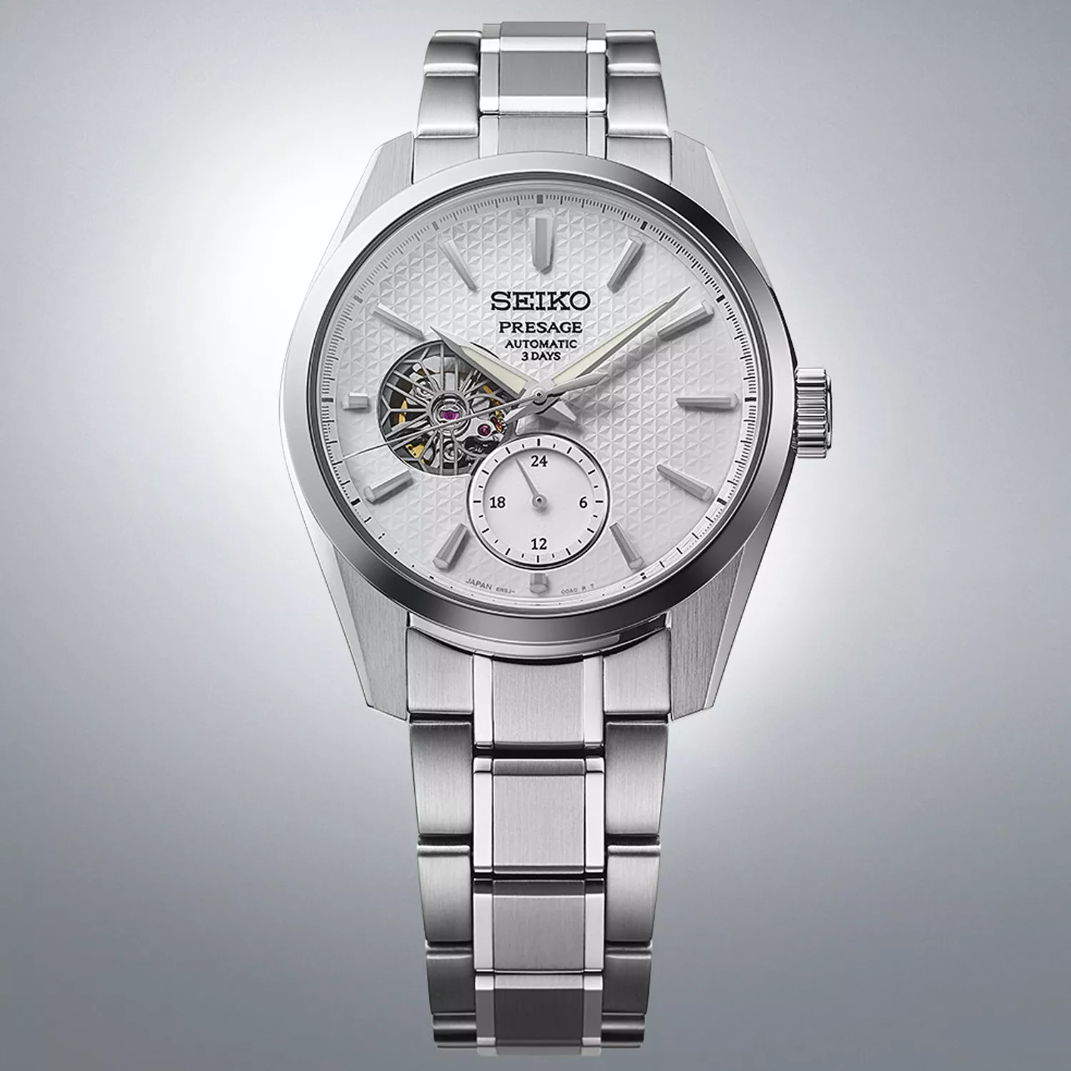 Seiko Presage 'Ao' Sharp-Edged Open Heart SPB415J1