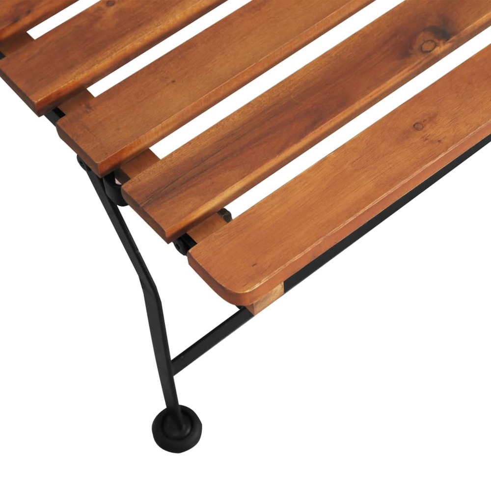 Chaise longue d'extérieur bois d'acacia solide