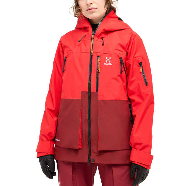 Veste ski de randonnée HAGLÖFS VASSI GTX JACKET W BRIGHT RED/CARMINE RED