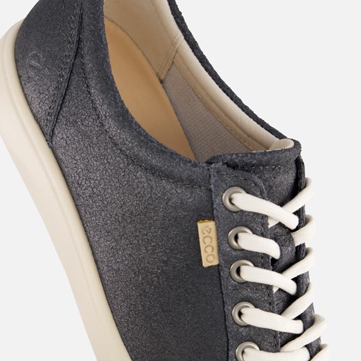 Ecco Soft 7 W Sneakers zwart Leer