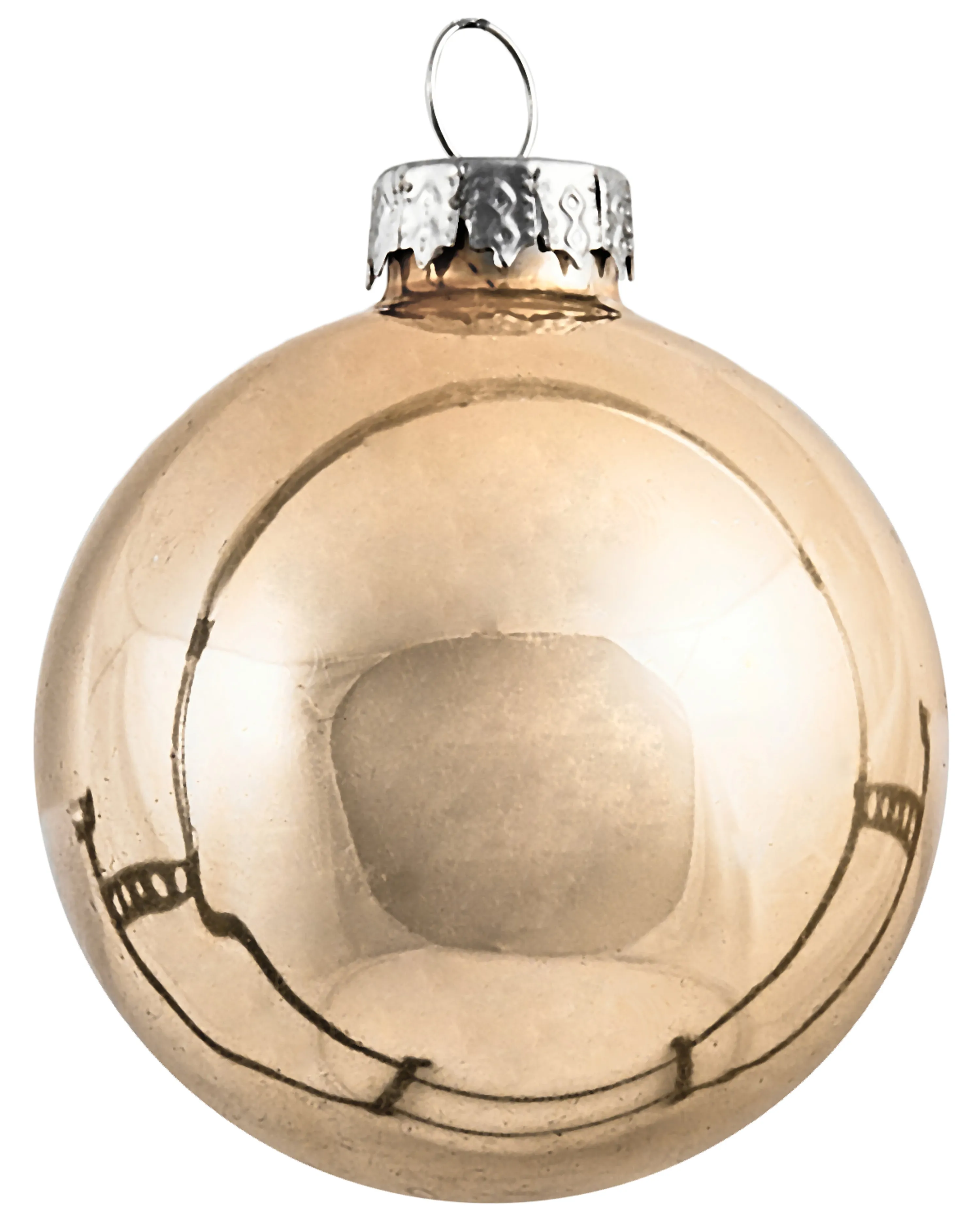Set van 24 kerstballen WINTERLIGHT Glas Roségoud