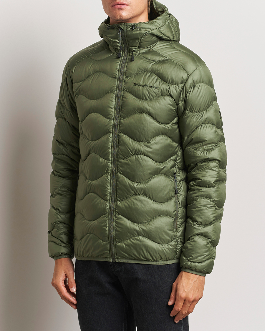 Peak Performance Helium Down Hooded Jacket Pine Needle