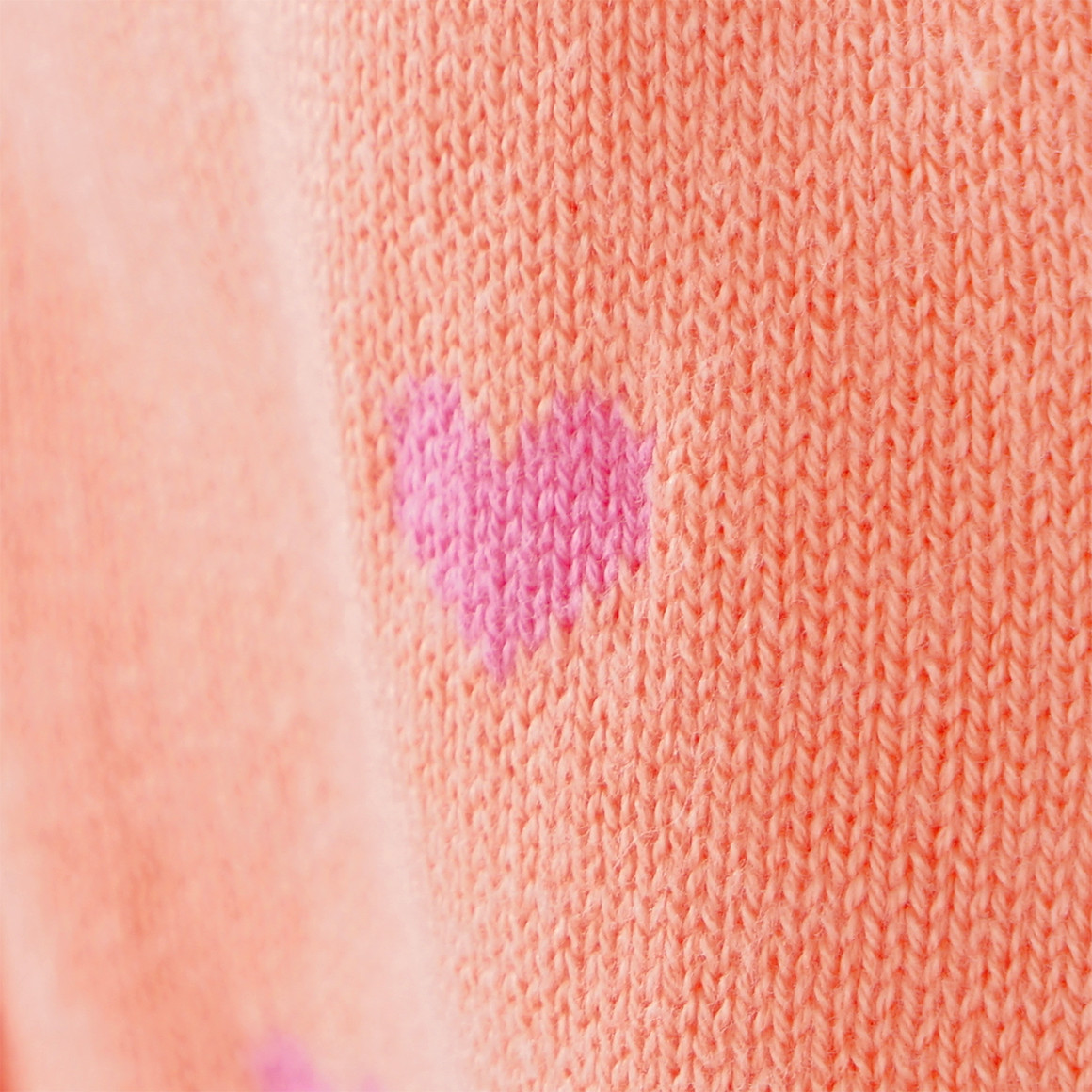 Jonas Nielsen Mädchen Cardigan mit Herz-Allover orange