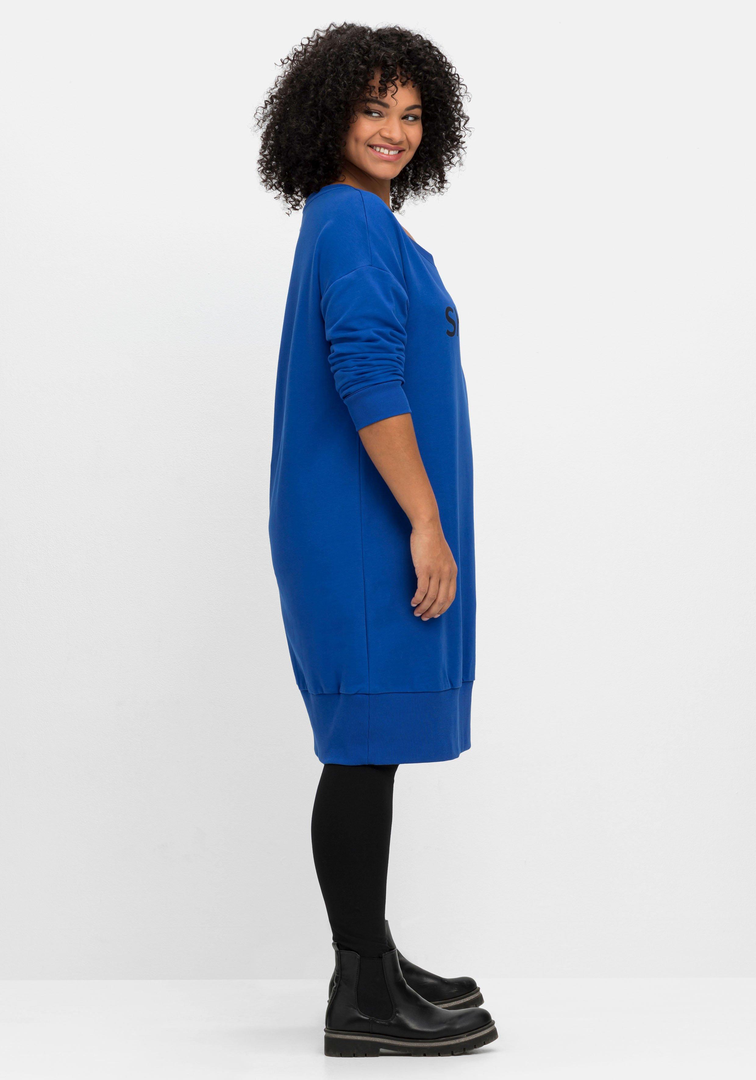 Kurzes Sweatkleid mit Logo-Frontdruck