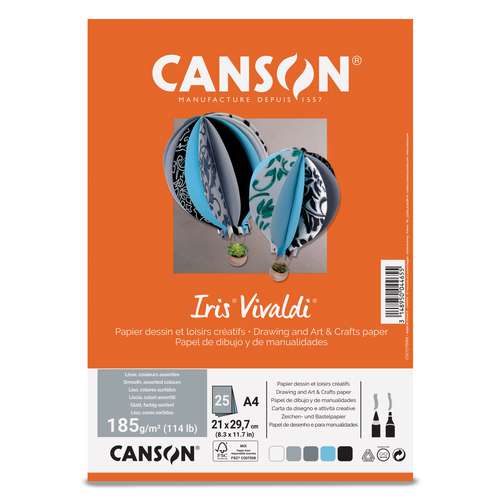 CANSON Iris Vivaldi® farbiges Papier-Sortiment