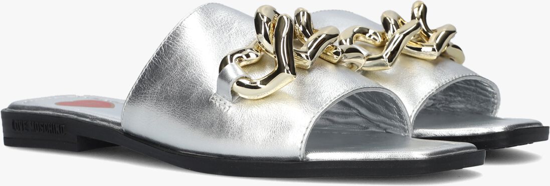 LOVE MOSCHINO zilveren love moschino slippers ja28222
