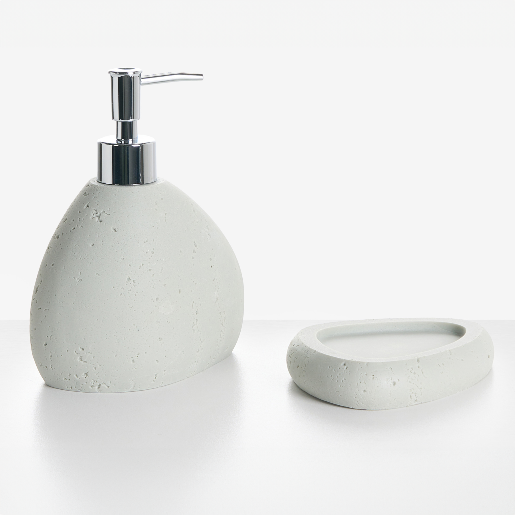 Beliani - COATA - Badkameraccessoireset - Lichtgrijs - Polyresin