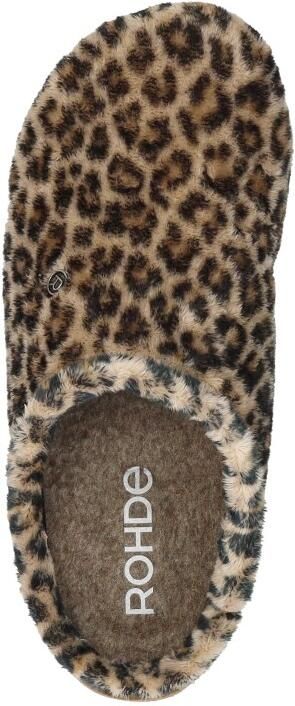 Rohde Dames Pantoffel Muil 6102-18 Panterprint
