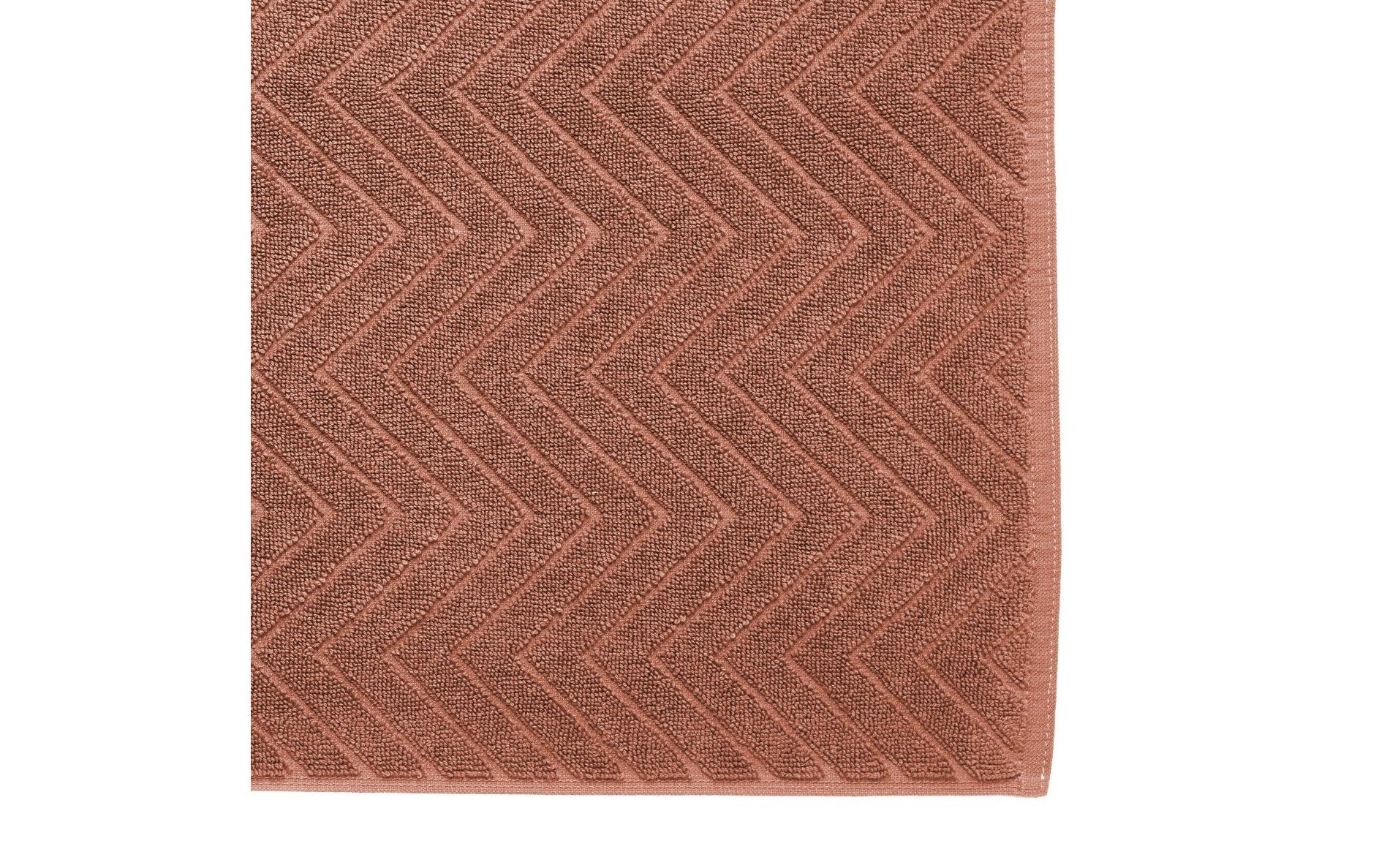 Frottiervorleger Chevron 50 x 70 cm, TerraDer ideale Begleiter für die tägliche Baderoutine