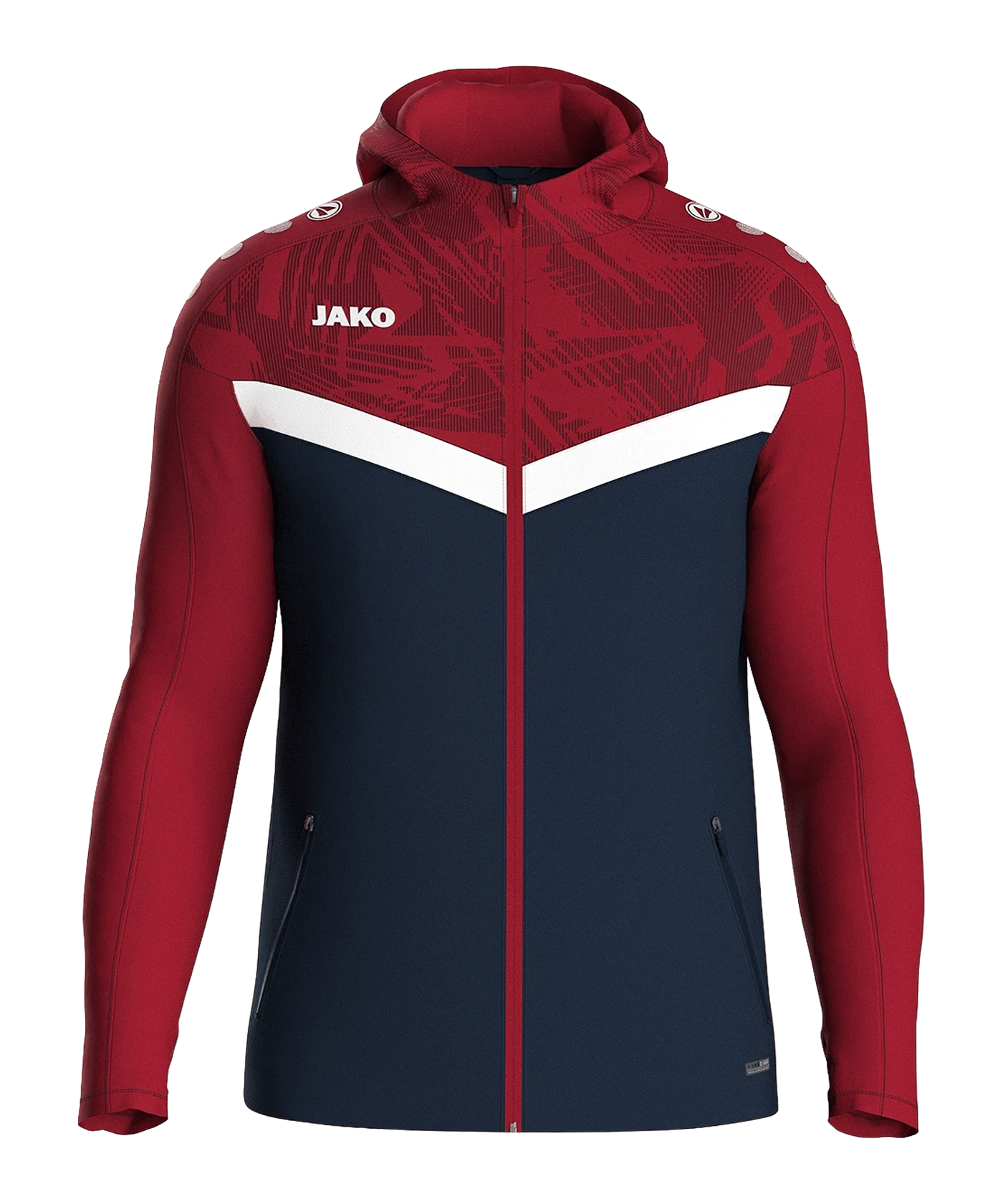 JAKO Icon Kapuzenjacke Blau Rot F901