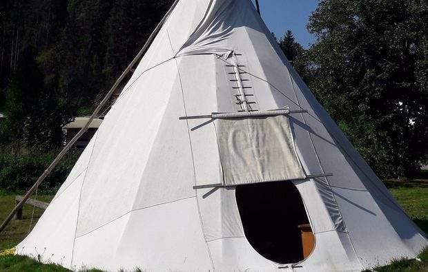 Außergewöhnlich Übernachten im Tipi in Bleckede als Geschenk