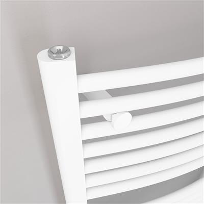 Eastbrook Biava gebogen handdoekradiator 60x70cm 440W wit glans