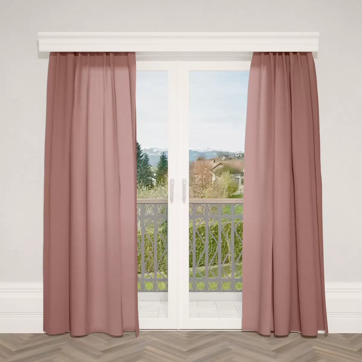 Nachtvorhang Satin Braun