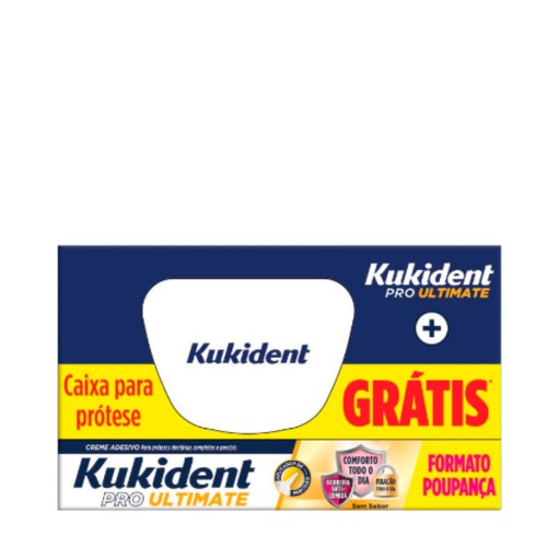 Kukident Pro Ultimate Sem Sabor 57g   OFERTA Caixa para Prótese