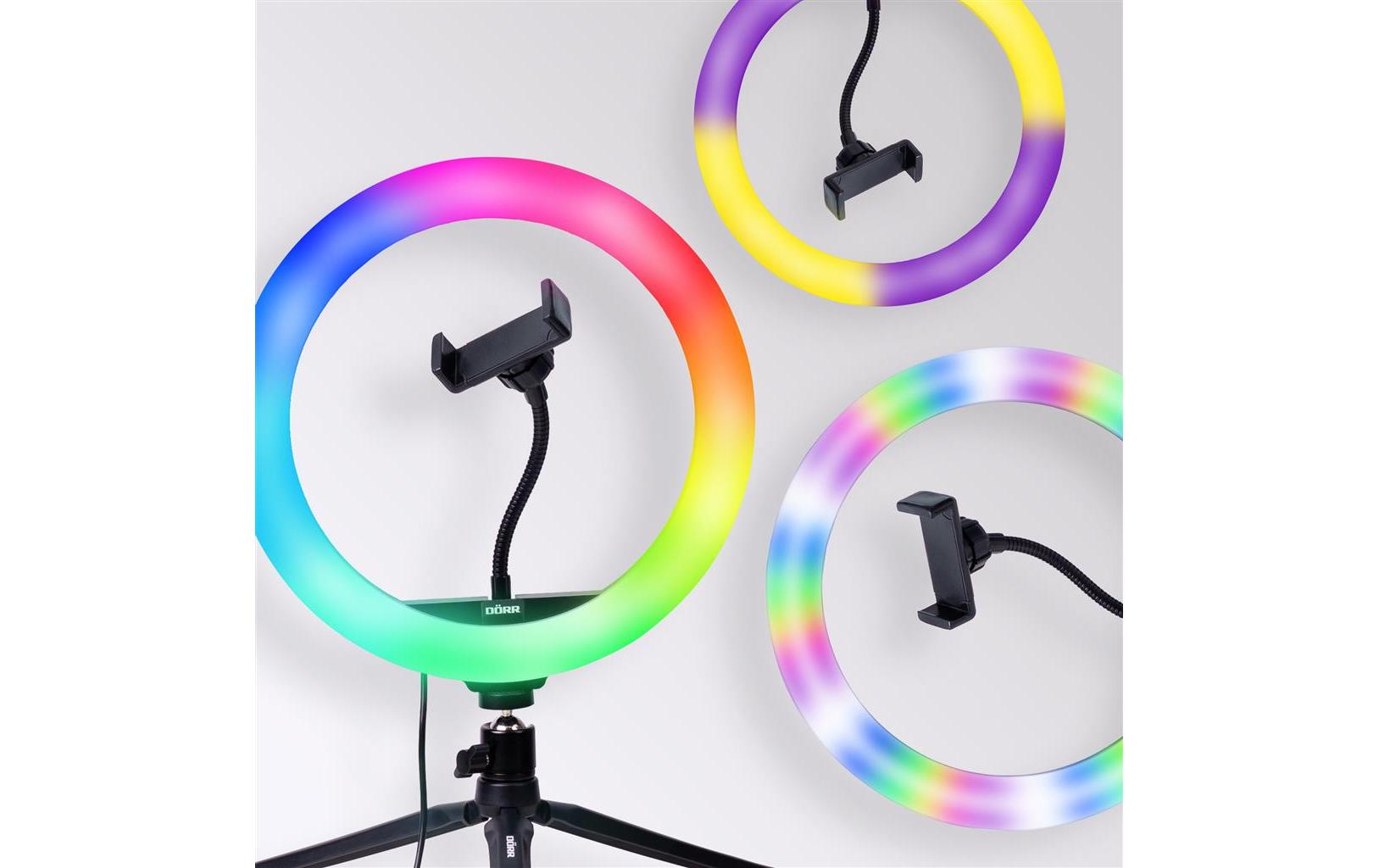 Videoleuchte Vlogging Kit VL-26 RGBRingleuchte mit spannenden, einzigartigen Farb- und Blinkeffekten