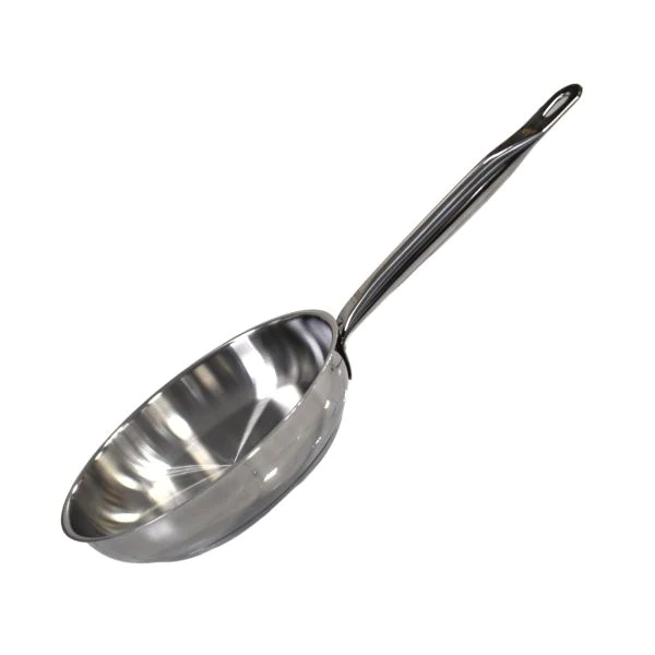 Poêle à frire en acier inoxydable sans revêtement 32 cm de 3,6 litres