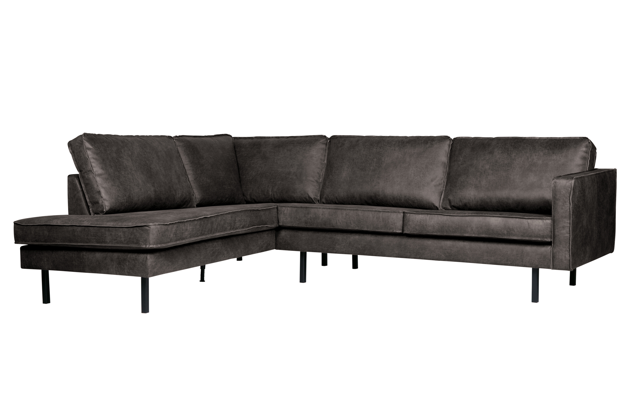 BePureHome hoekbank Rodeo links zwart