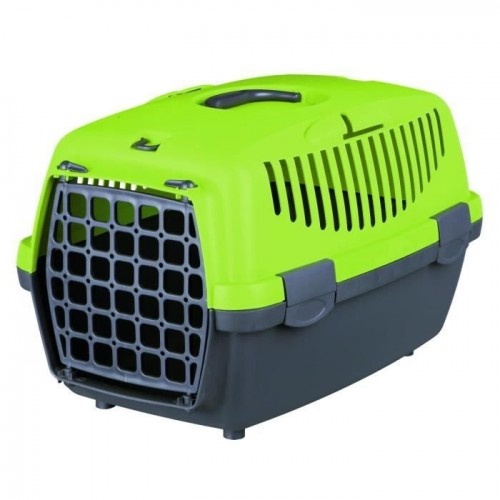 Caixa de transporte Trixie para animais de estimação com alça verde-cinza