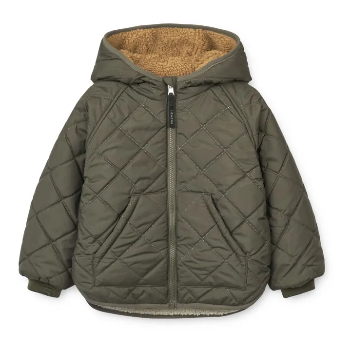 Liewood Veste Réversible Matières Recyclées Jackson | Vert kaki