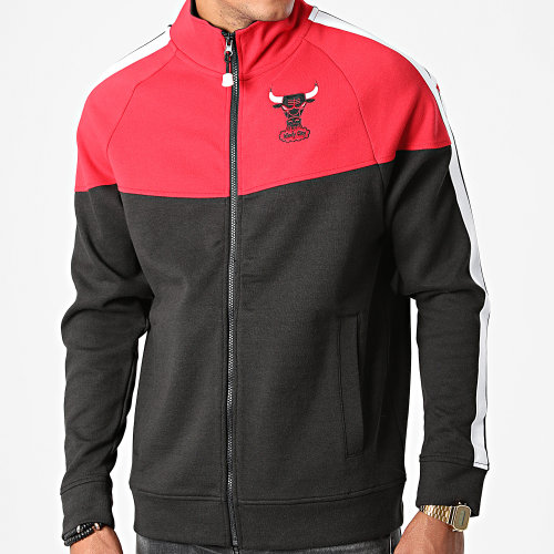 Veste Zippée A Bandes Chicago Bulls TRJKMI19034 Noir Rouge
