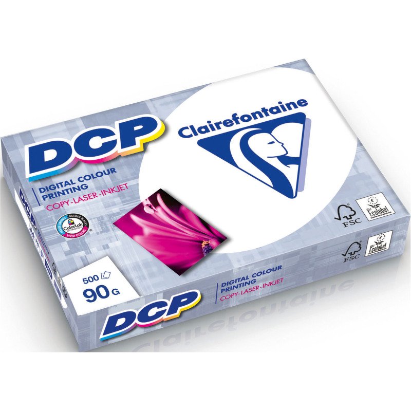 Papier A4 blanc 90 g Clairefontaine DCP - Ramette de 500 feuilles