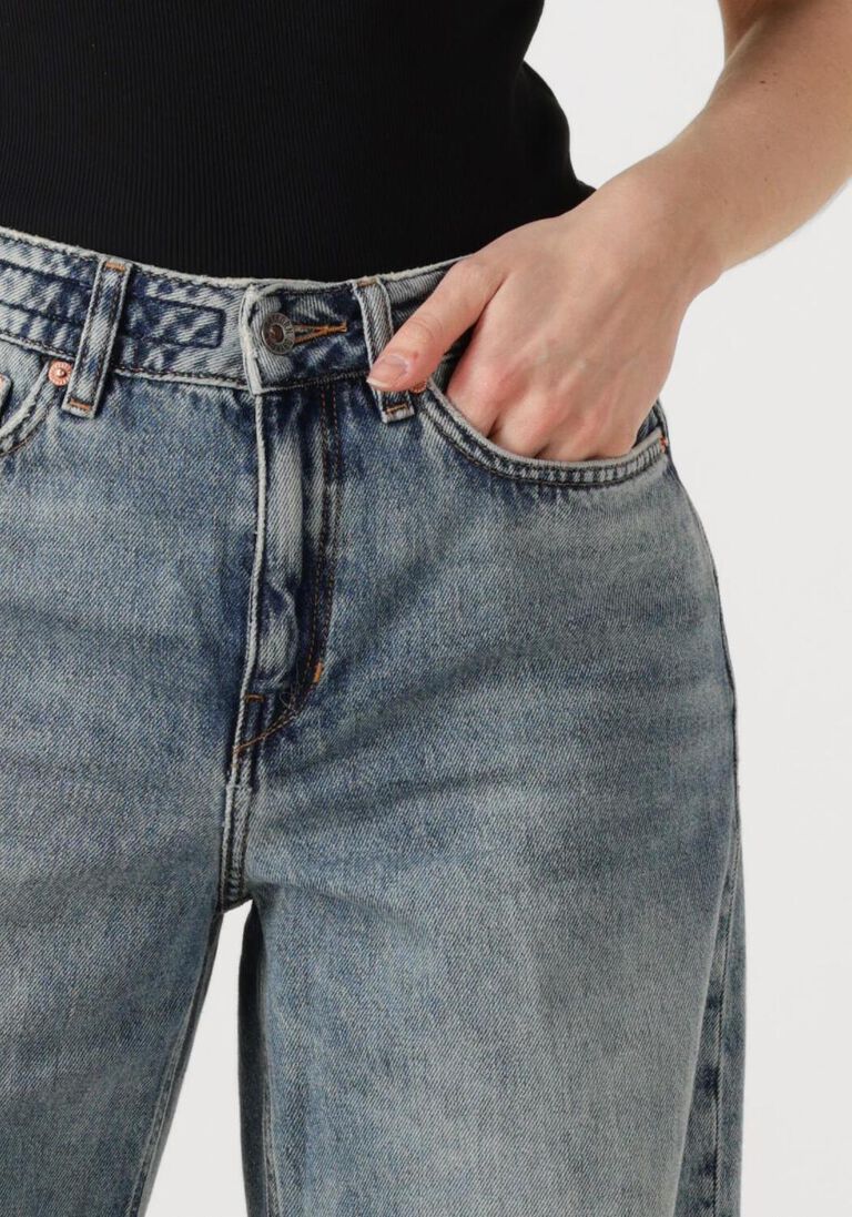 blauwe drykorn straight leg jeans medley