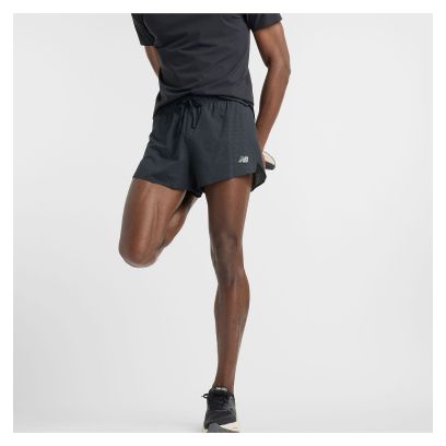 Short splité New Balance RC Ultra Light 3in Noir Homme