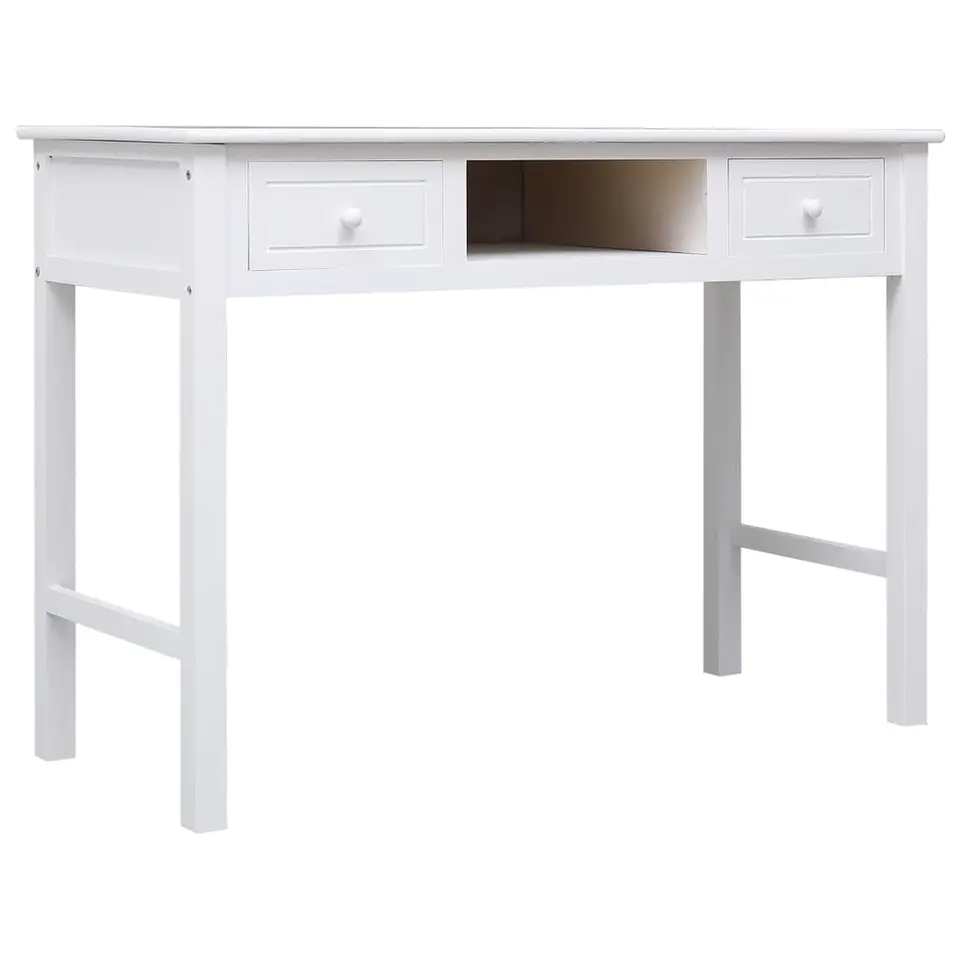 vidaXL - Bureau - Wit - Hout
